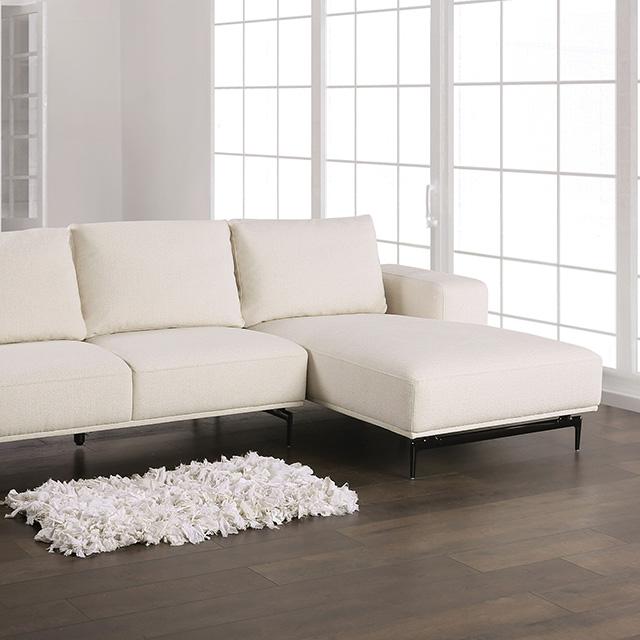 Baerum Sectional, Left & Right Chaise Beige & Gray