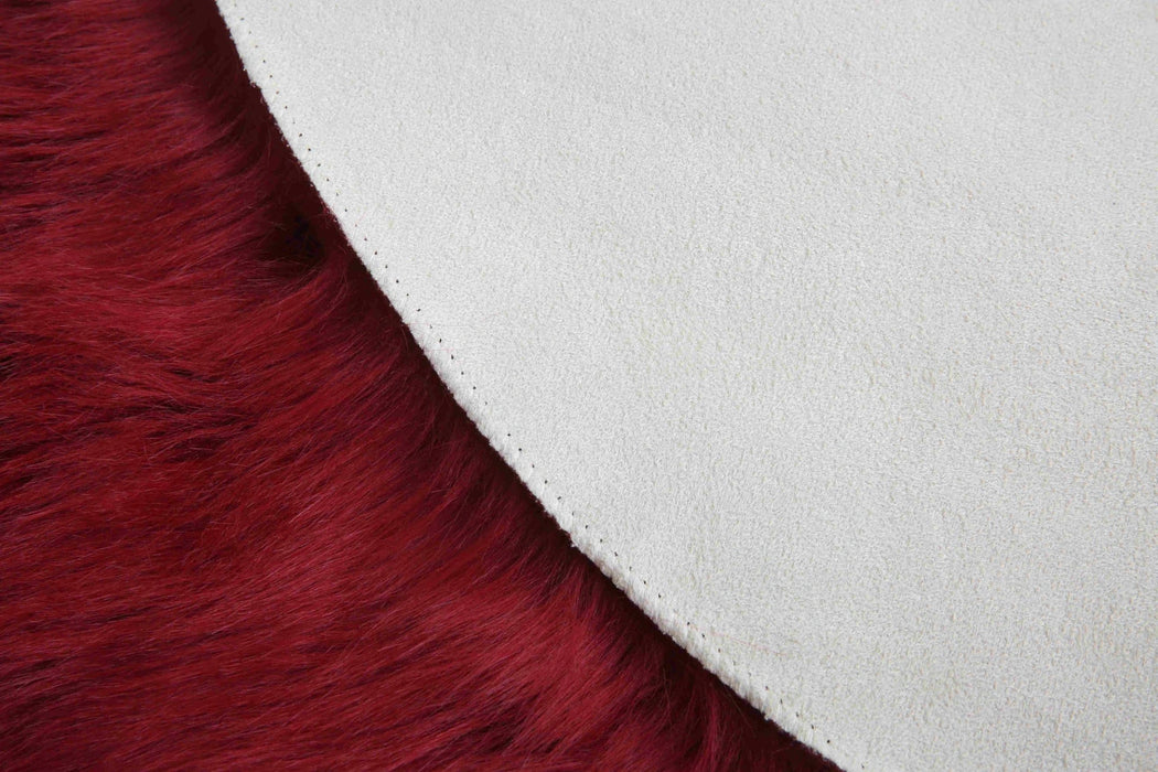 FAUX FUR Rug DOUBLE HEART
