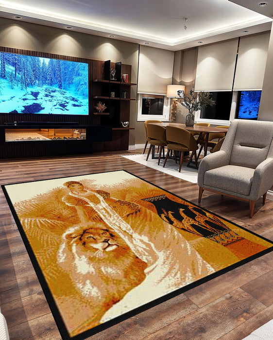 STAR Rug DESIGN 1108 Lady With Lion