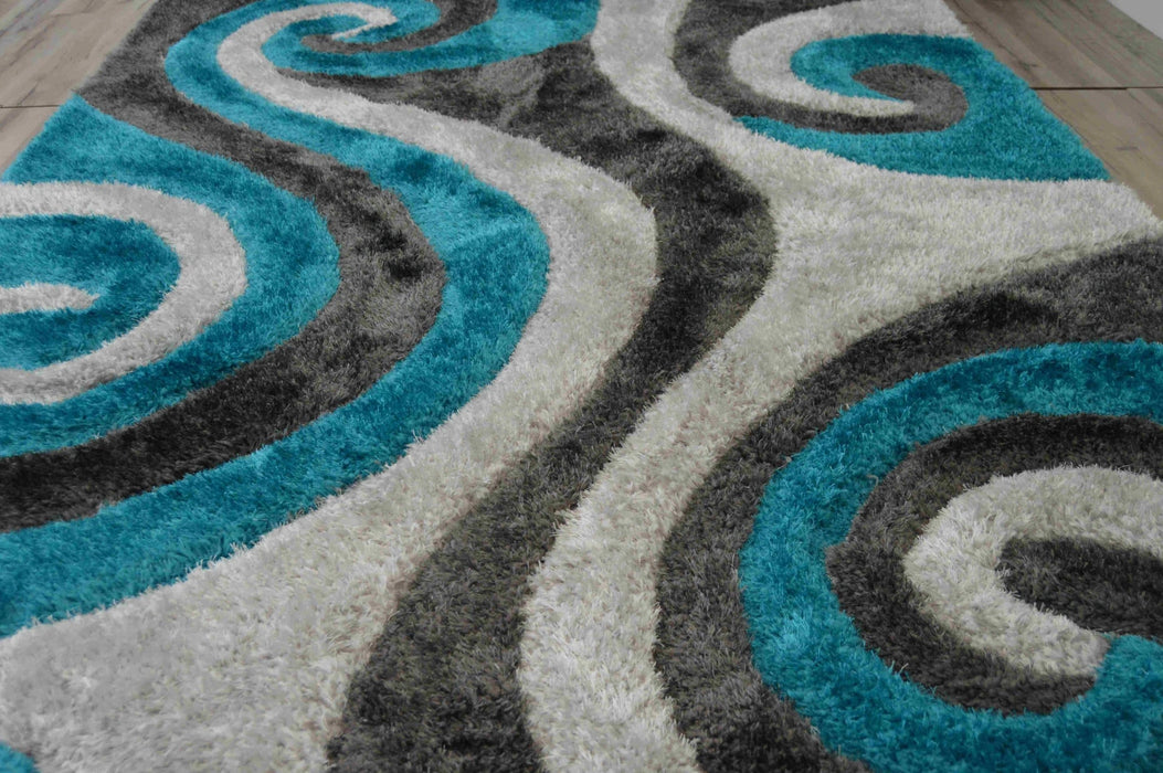 4D SHAGGY Rug Design 6499