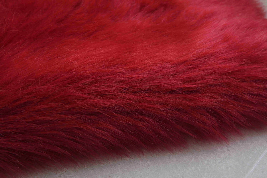 FAUX FUR Rug DOUBLE HEART