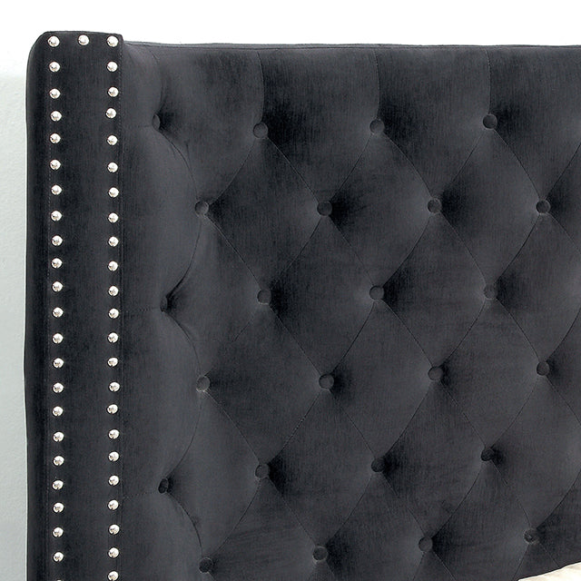 Rosabelle Bed Black, Grey, & Ivory