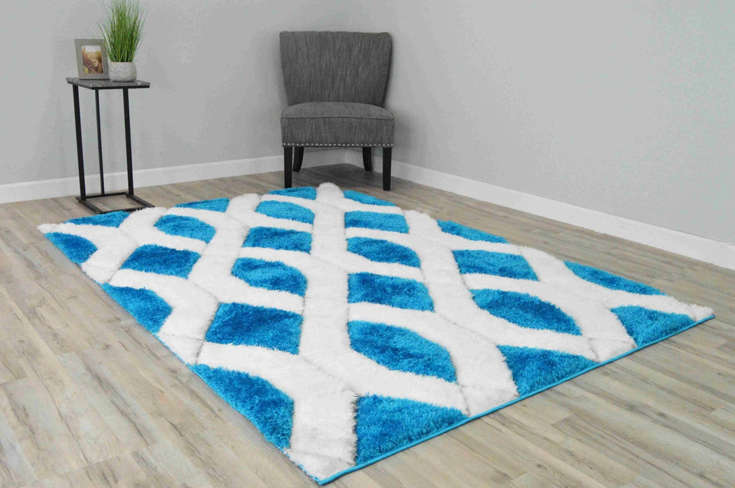 6490 Turquoise - 4D Shaggy