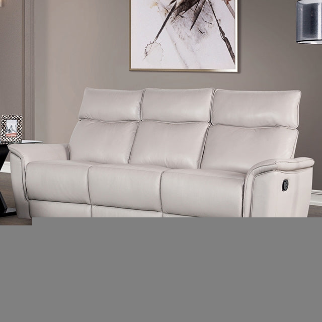 Bienne Sofa Manual Recliner White & Black