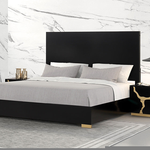 Goldsberg E.King & Queen Bed Grey & Pink