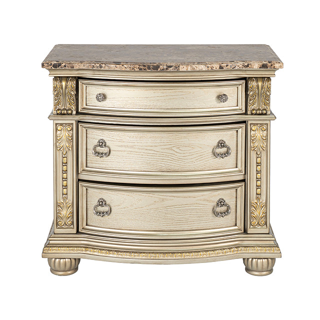 Fromberg Nightstand w/ Marble Top
